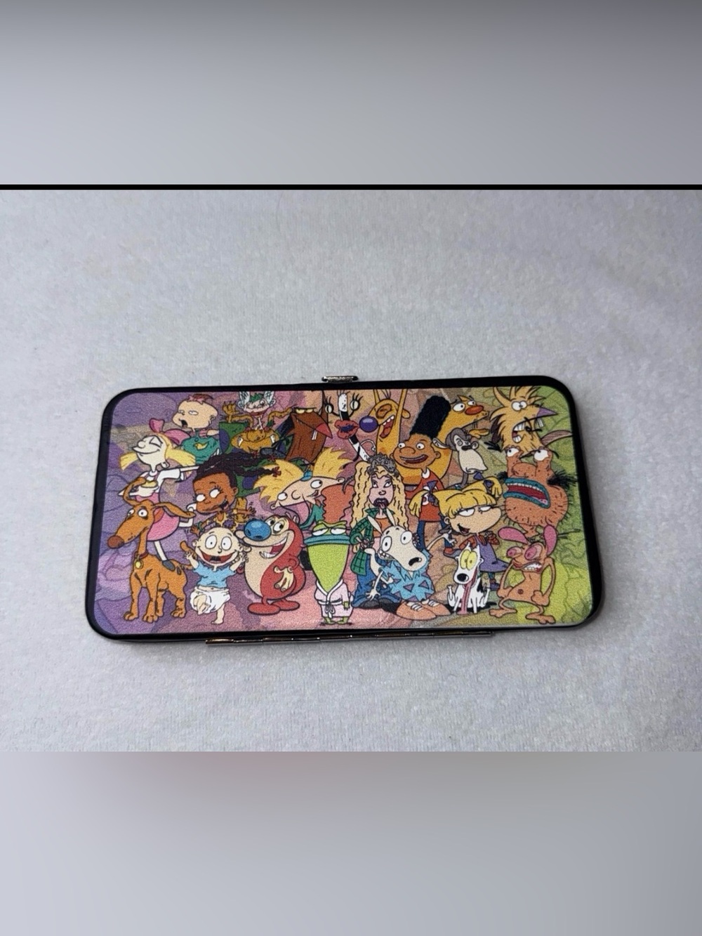 Cartoon Character Clutch Wallet in Multicolor